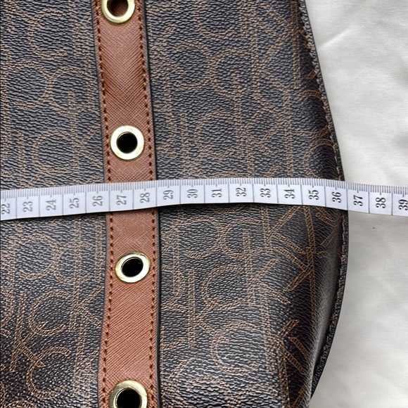 Calvin Klein Monogram Brown Tote - Picture 12 of 14